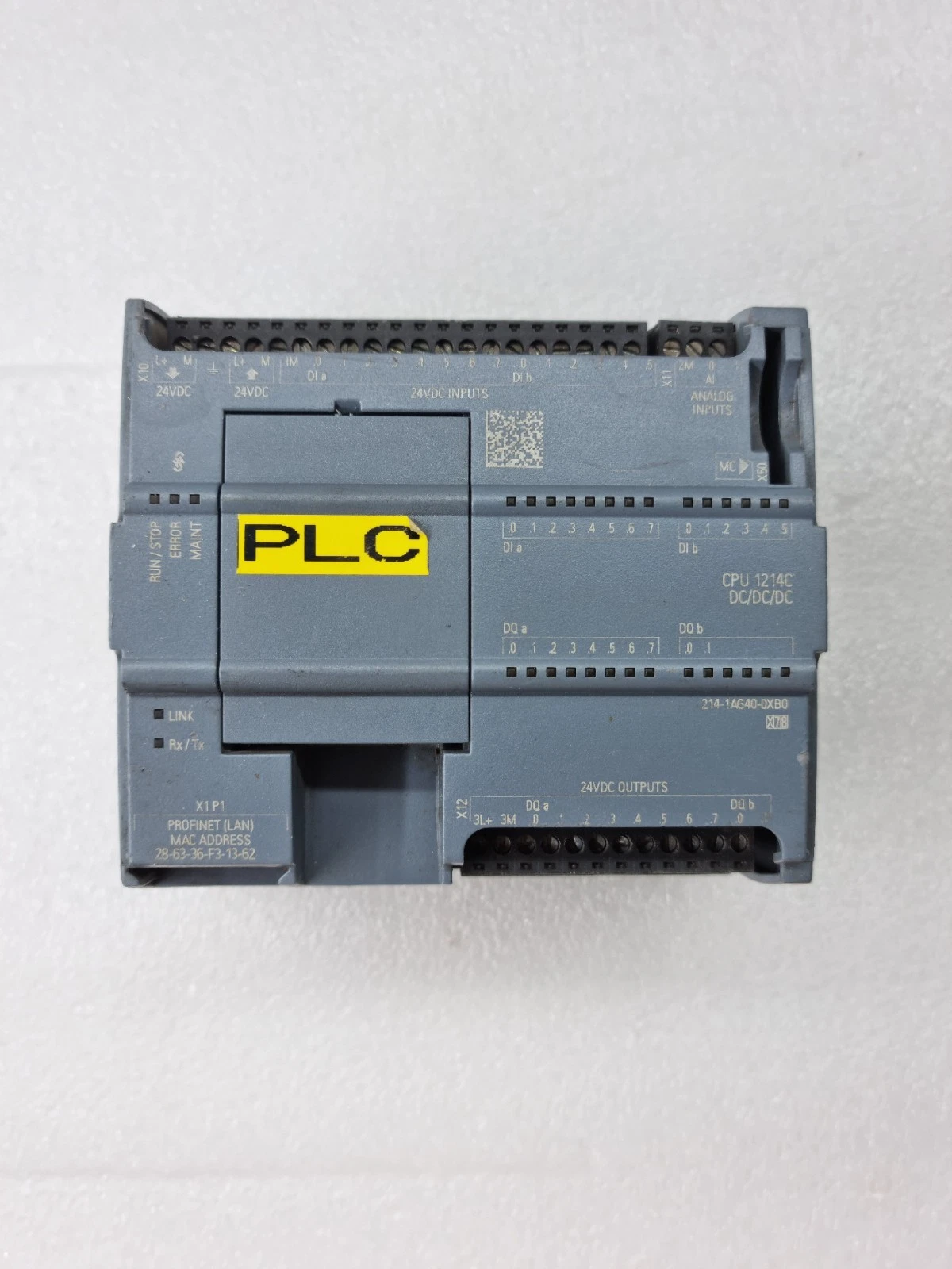 SIEMENS 6ES7 214-1AG40-0XB0 S7-1200 CPU 1214C DC/DC/DC (Error Blink as Video)